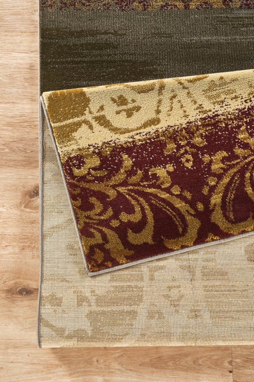 English Elm Joy Bohemian Abstract Nature Motif Area Rug Earthy Terracotta Sage Living Room B186P452312