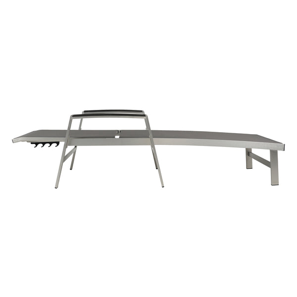 English Elm Christopher Knight Home® - OAXTON Chaise Lounge Set with Rust-Resistant Aluminum Frame, Breathable Mesh Seating & 5-Position Recline PMID: Gray N775P210066G