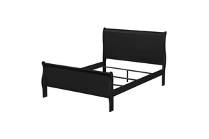 English Elm Louis Philippe Sleigh Twin Bed In Elegant Black Finish – Timeless Design For Stylish Bedrooms B2726S00160