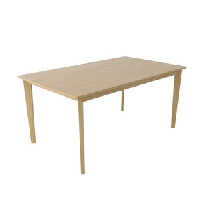 English Elm Rectangular Scandinavian dining table modern multifunctional office desk sleek minimalist design for home Natural Wood W395P316335