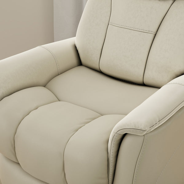 English Elm Global Home Swivel Glider Recliner - Faux Leather Comfort With Adjustable Headrest & Footrest B339P323110