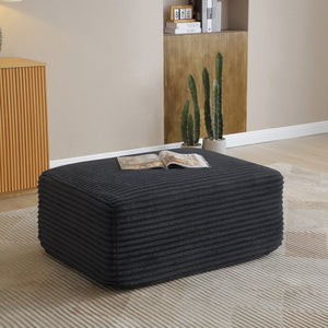 English Elm 105'' Modular Cloud Sectional Corduroy Couch Deep Seat L-shape for Living Room W1117S00319