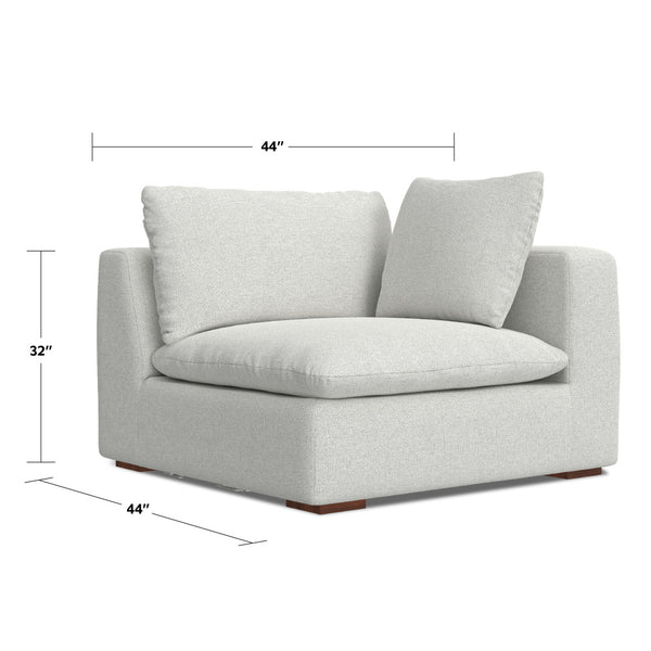 English Elm Jasmine Left Arm Sofa Module In Cloud Grey - Stylish, Versatile, And Cozy For Modern Living Spaces B136P199240