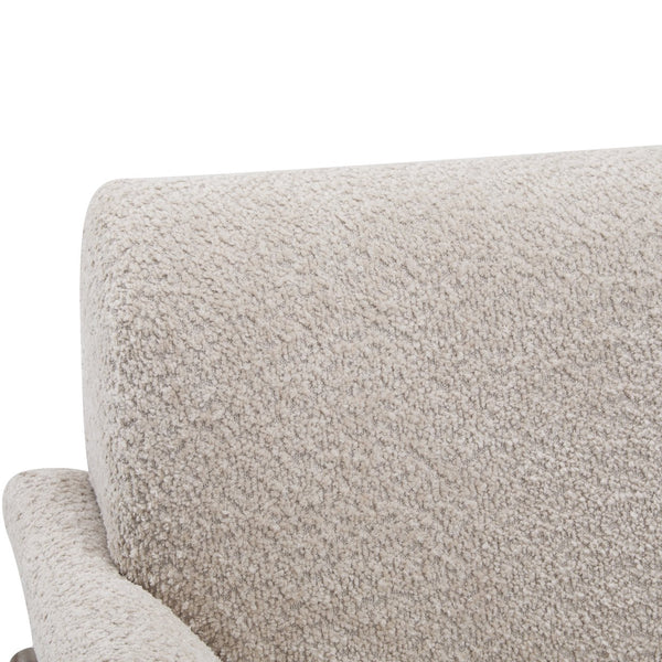 English Elm Christopher Knight Home® - Boucle Mid-Century Flared Arms Loveseat with Elm Legs — Plush Bouclé Upholstery, Cozy Modern Accent (57.5") Almond,Walnut N771P294675V