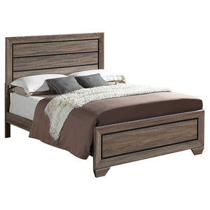 English Elm Oatfield 4-Piece Eastern King Bedroom Set - Washed Taupe Finish, Transitional Style & Storage Solutions B062S00915