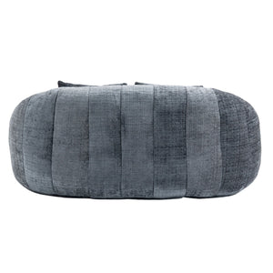 English Elm Bean Bean Bag Sofa High-Density Memory Foam Two-Seater Lounger High Back Chenille Cozy Support Gray W395P181439
