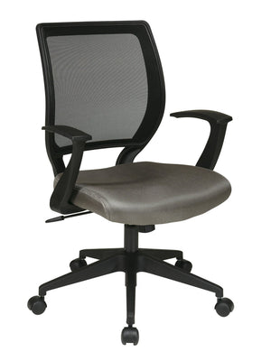 OSP Home Furnishings Screen Back Ergonomic Task Chair with Mesh Seat Lumbar Support and Pneumatic Height Adjust EM51022N-2