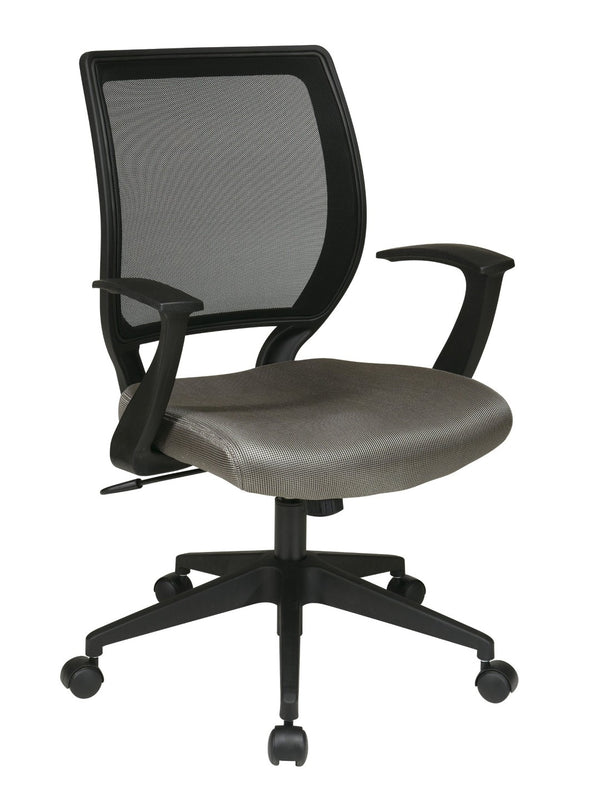 OSP Home Furnishings Screen Back Ergonomic Task Chair with Mesh Seat Lumbar Support and Pneumatic Height Adjust EM51022N-2