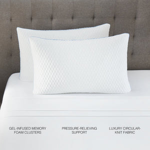 English Elm 12-piece Queen Sleep Bundle with Memory Foam Pillows and 300tc Cotton Sheets B123P290366