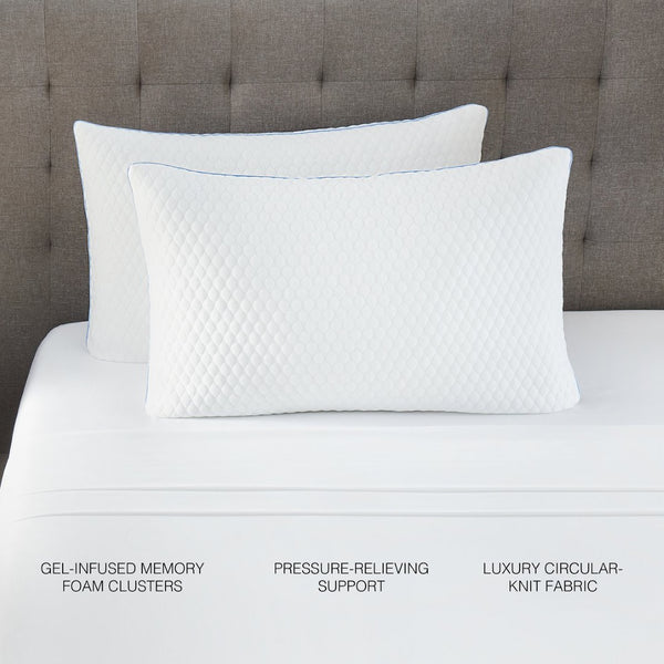 English Elm 12-piece King Sleep Bundle with Memory Foam Pillows and 300tc Cotton Sheet Set B123P290367