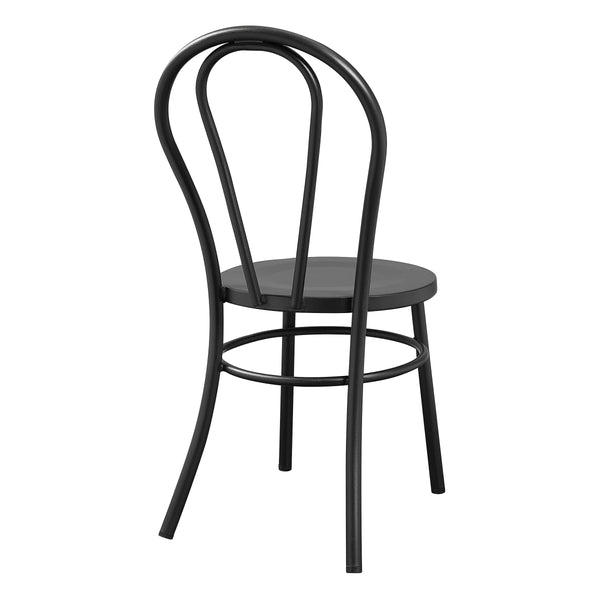 OSP Home Furnishings Odessa Metal Bistro Chair - Set of 2 Matte Black