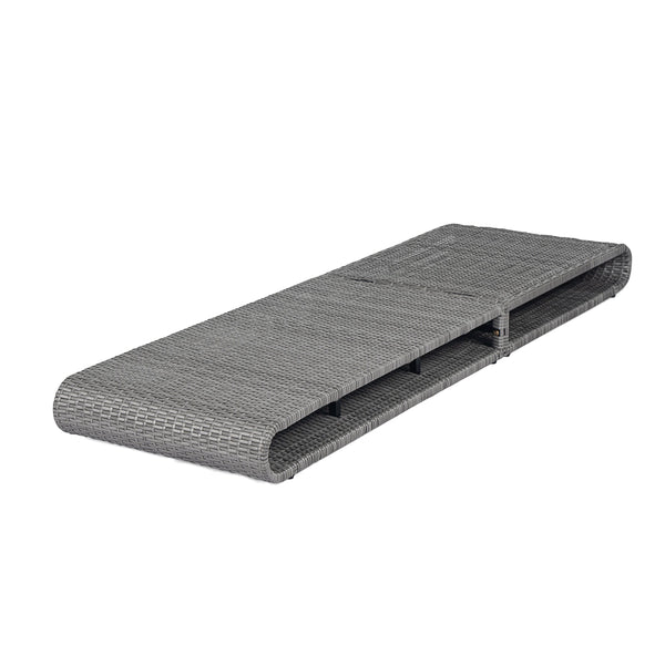 English Elm Christopher Knight Home® - Outdoor Acacia Wood Counter Height Barstool Set of 2 with Curved Backless Seats Rustic Weather-Resistant Grey N772P248136G