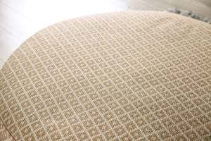 English Elm Transitional Upholstery Ottoman With Gold & Gray Finish - Versatile Centerpiece For Any Space B2741P355205-GIGA