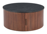 Nejaus Coffee Table Black & Walnut 110299 Zuo Modern