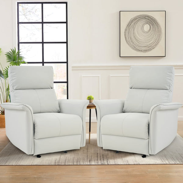 English Elm 270° Swivel Power Recliner Velvet Glider Rocker with Usb Ports for Living Room W1028S00063