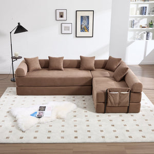 English Elm United We Win Convertible Sofa Bed With Memory Foam, Cloud Corduroy Upholstery For Cozy Spaces W1568S00253-GIGA