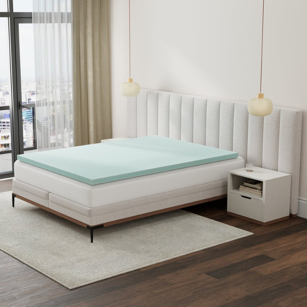 English Elm 3 Inch Certipur Certified Memory Foam King Topper Breathable Pressure Relief Layer B337P335285