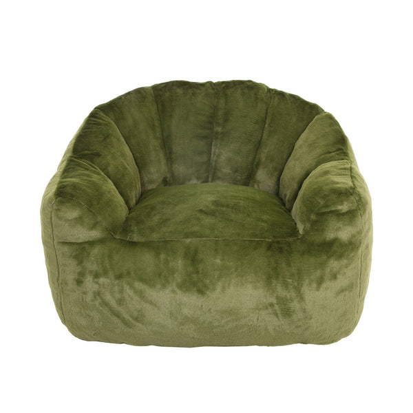 English Elm Bean Bag Chair - Plush Faux-Fur Sofa With Armrests, High-Density Foam For Cozy Relaxation & Style W2200P313808