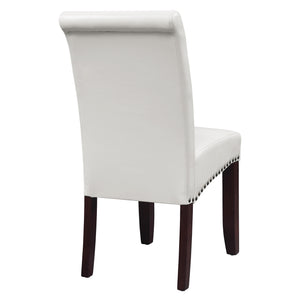 OSP Home Furnishings Parsons Dining Chair Cream Faux Leather