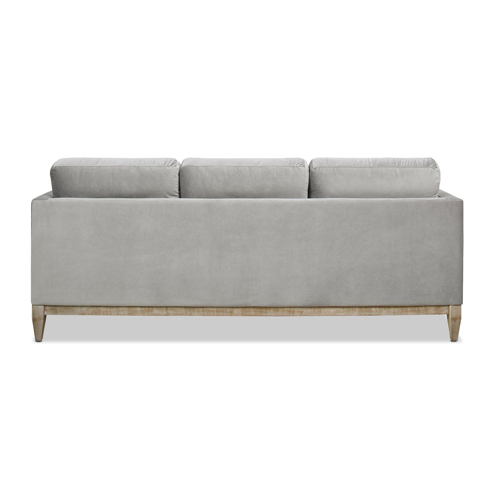 English Elm Jennifer Taylor Home - Knox 84" Modern Farmhouse Sofa In Opal Grey Velvet - Luxurious Comfort & Stylish Versatility For Your Home B2719P238331