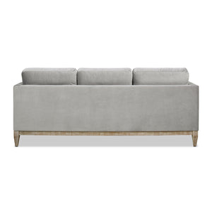 English Elm Jennifer Taylor Home - Knox 84" Modern Farmhouse Sofa In Opal Grey Velvet - Luxurious Comfort & Stylish Versatility For Your Home B2719P238331