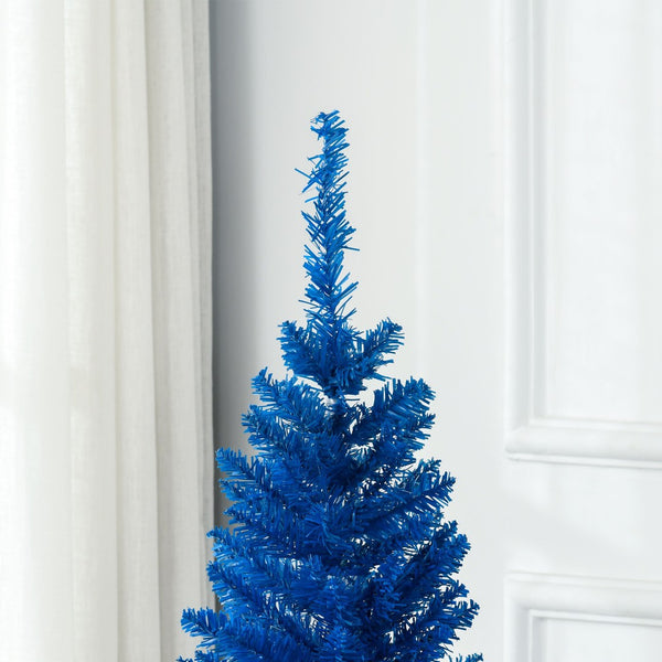English Elm Snow Flocked Pink Pencil Artificial Christmas Tree for Entryway or Bedroom Corner T3971P415266