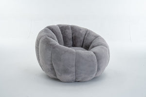 English Elm Adult Floral Petal Faux Fur Bean Bag Chair Sculptural Foam Seating for Any Room W2012P399197