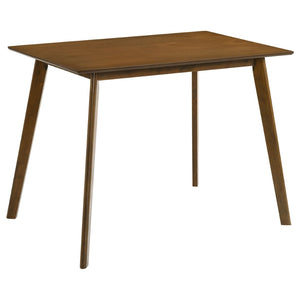 English Elm Aston Mid-century Counter Height Dining Set Walnut Finish Bentwood Chairs for Kitchen B062S01657