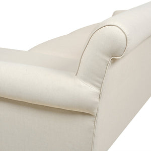 English Elm Jennifer Taylor Home - Alana 88" L-Shape Reversible Sectional Sofa with Linen Beige Upholstery, Kiln-Dried Frame, Foam Comfort B2719P238357