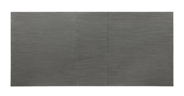 English Elm Katia Rustic Gray Weathered White Dining Table with 18" Leaf, 30mm Top, Poplar/MDF Build, 25" Clearance B2726P269244