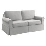 OSP Home Furnishings Ashton Slip Cover Sofa Fog  