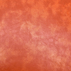 English Elm Christopher Knight Home® - Faux Leather Club Chair with Orange Tuxedo Design, Gold-Effect Shine & Dark Walnut Birch Legs N776P237275O