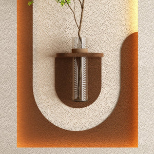English Elm Adjustable Led Sandstone 3d Wall Art with Faux Botanicals and Rabbit Figurine Decor W2700P389347