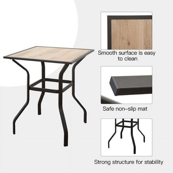 English Elm Outdoor Living 3-Piece Patio Bar Set With Swivel Stools, Cushions, And Durable High-Top Table W1859S00095-GIGA