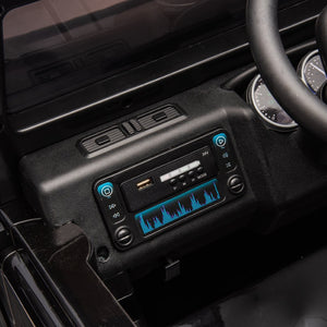 English Elm Licensed Land Rover Defender Ride on Car 24v Dual Motor with Parental Remote Black W1578P339065