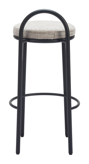 Sisal Barstool - Set of 2 Beige Tweed 110097 Zuo Modern