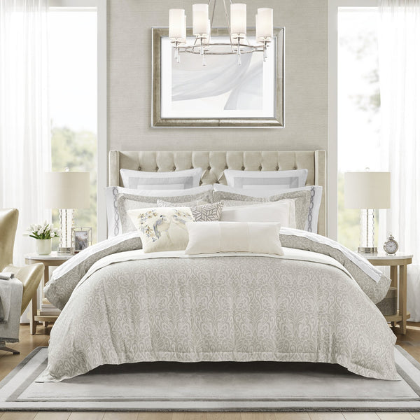 JLA Home Croscill Home - 3 Matelassé Coverlet Set — Stone-Washed 100% Cotton, Handcrafted in Portugal for Timeless Luxury and Comfort CHM13-0009