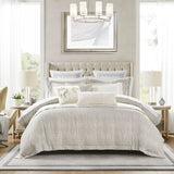 Croscill Home Fiore Transitional 3 Piece Coverlet Set CHM13-0010 Marshmallow