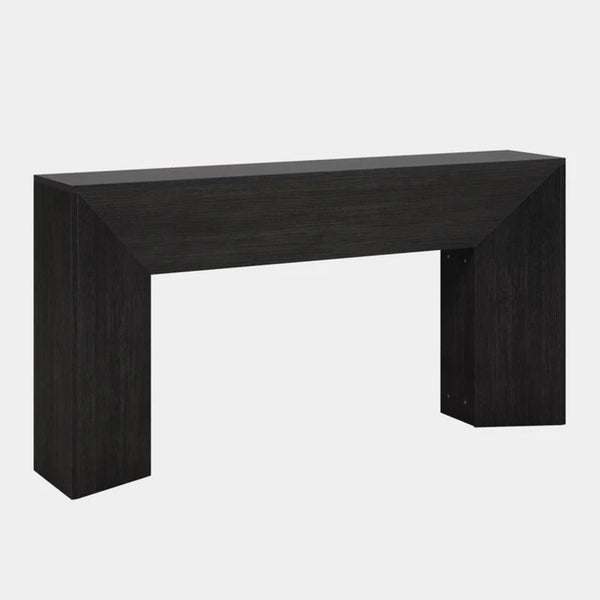 English Elm Wood Solid Fir Console Table Handcrafted Farmhouse Style for Entryway or Sofa T3971P449929