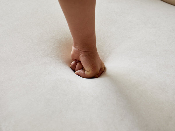 English Elm 132" Curved Sofa with Velvet Upholstery, Luxurious 6-Seater Half Moon Design for Modern Spaces Ivory B2735S00028