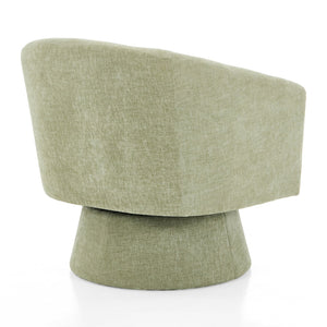 English Elm Christopher Knight Home® - Contemporary Boucle 360° Swivel Barrel Chair with 330lb Capacity, Plush Textured Accent Seat for Living Room Green N765P292093N