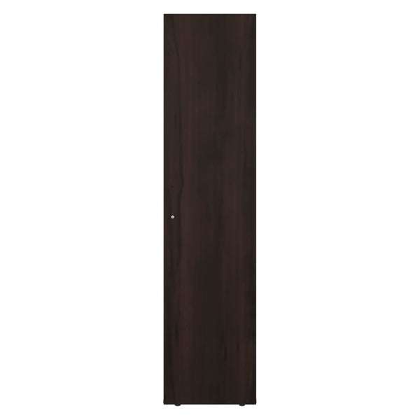 English Elm Kotlik Slim Dark Walnut Wardrobe with Four Shelves for Bedroom or Entryway B097P480458