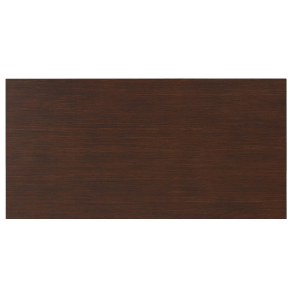 English Elm Warm Shaker Solid Wood Coffee Table with Two Drawers Russet Brown Transitional B136P429085