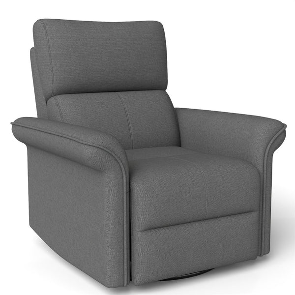 English Elm 270° Swivel Power Recliner Velvet Glider Rocker with Usb Ports for Living Room W1028S00057