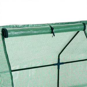 English Elm Outsunny Walk-in Tunnel Greenhouse Outdoor Steel Frame Uv Pe Cover Garden Shelter W2225P200369