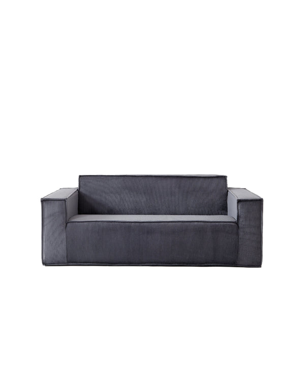 English Elm Sofa-in-a-Box, Memory Foam 3-Seater with Plush Corduroy Upholstery, 25.6" Deep Seat, No Assembly, Gray W1960P336129