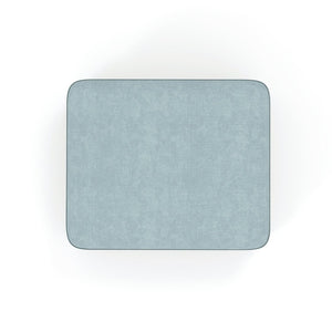 English Elm 30 Tufted Chenille Ottoman Compact Footrest Extra Seating Living Room Accent Blue W714P297570