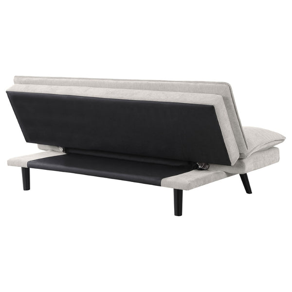 English Elm Fullerton Velvet Channel Tufted Convertible Sleeper Sofa with Splayed Legs for Studio Spaces B062P447777