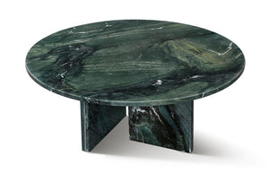 English Elm Green Genuine Marble Coffee Table - Elegant 27.6” Accent Table For Modern Living Rooms & Décor W1696P314931