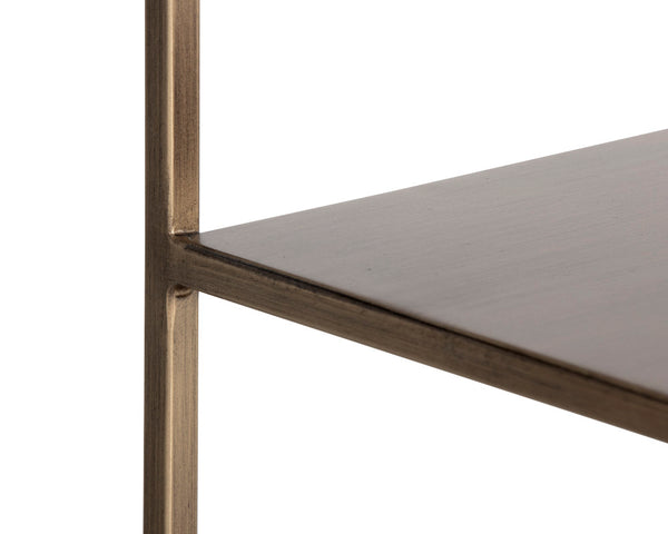 Sunpan Eiffel Low Bookcase - Stylish Iron Design with Anti-Tipping Kit for Modern Living and Office Spaces Large - 60W x 12D x 31H